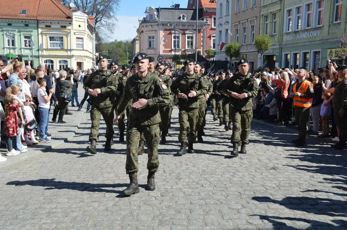 Урочистість на ринковій площі в Leśna