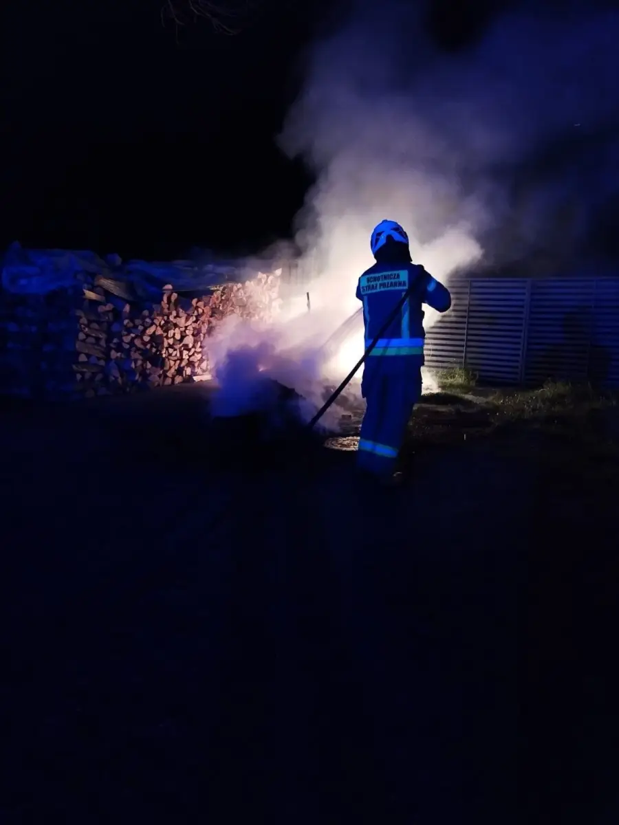 Pożar przy lokalu gastronomicznym