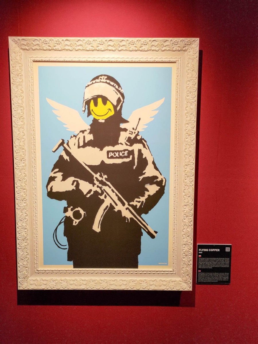 Prace Banksy'ego na wystawie we Wrocławiu