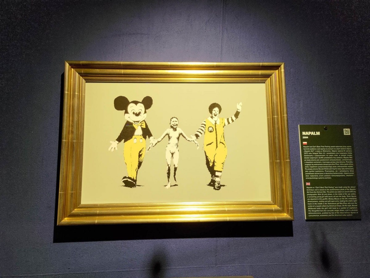 Prace Banksy'ego na wystawie we Wrocławiu