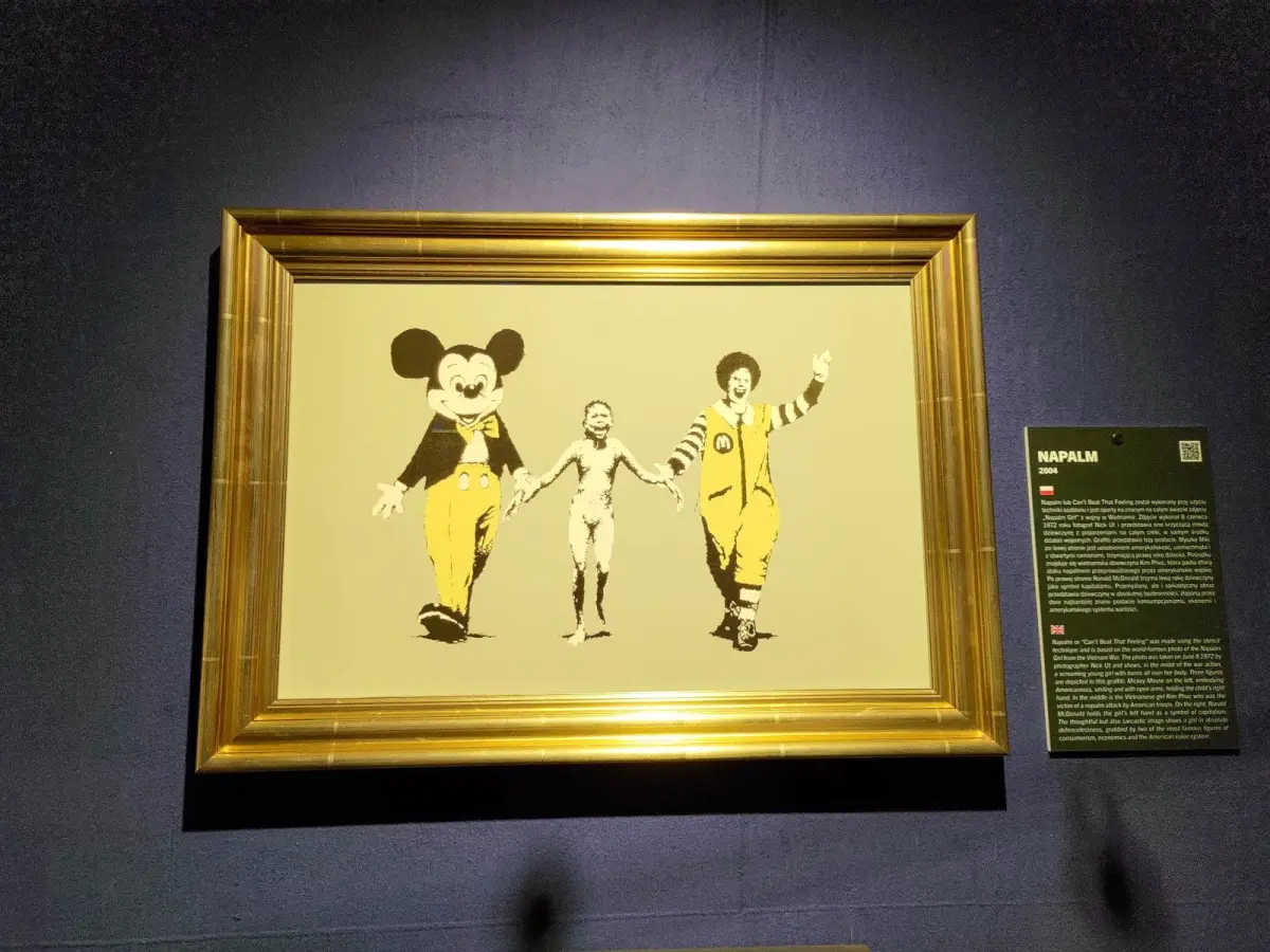 Prace Banksy'ego na wystawie we Wrocławiu