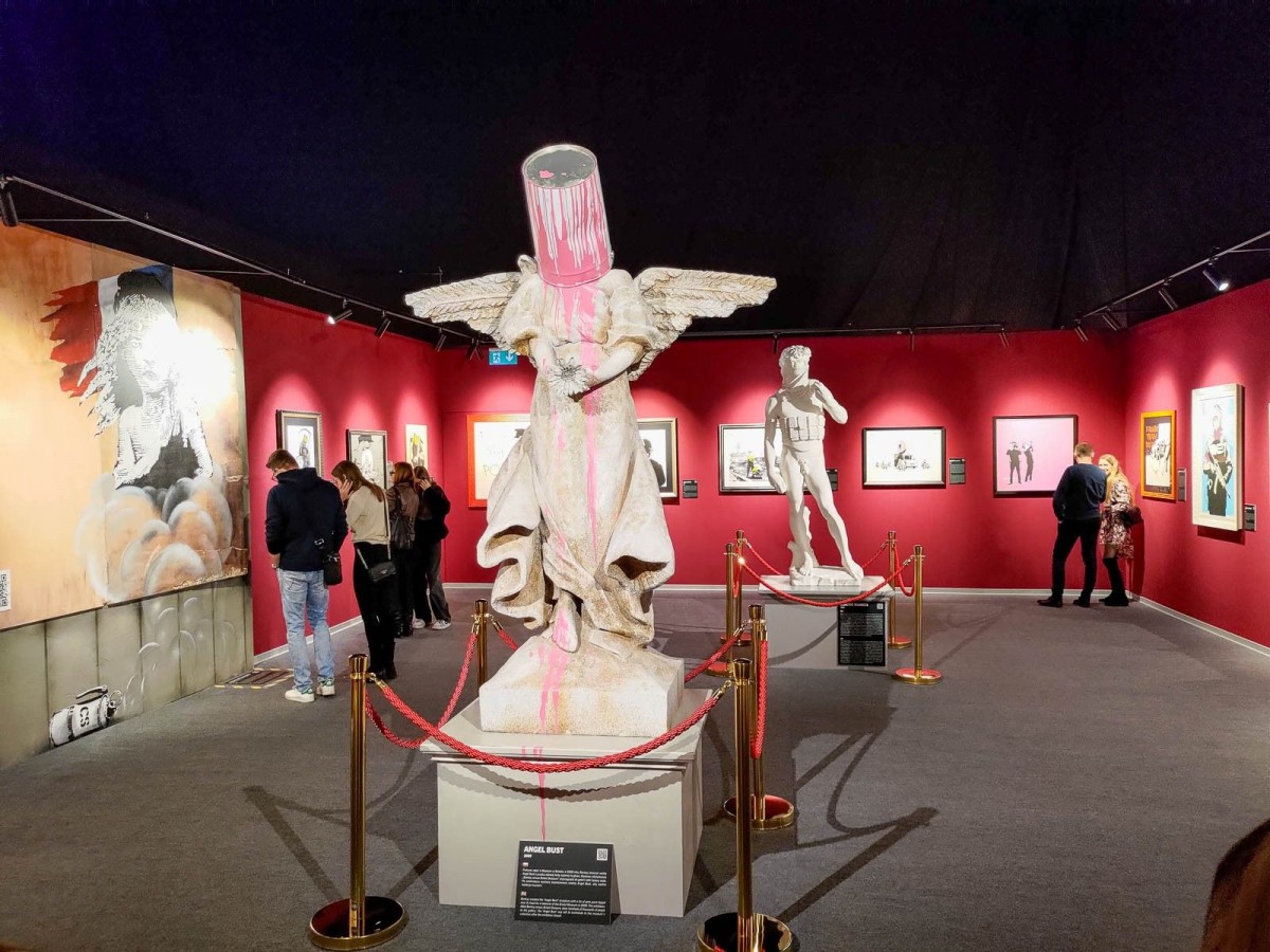 Prace Banksy'ego na wystawie we Wrocławiu