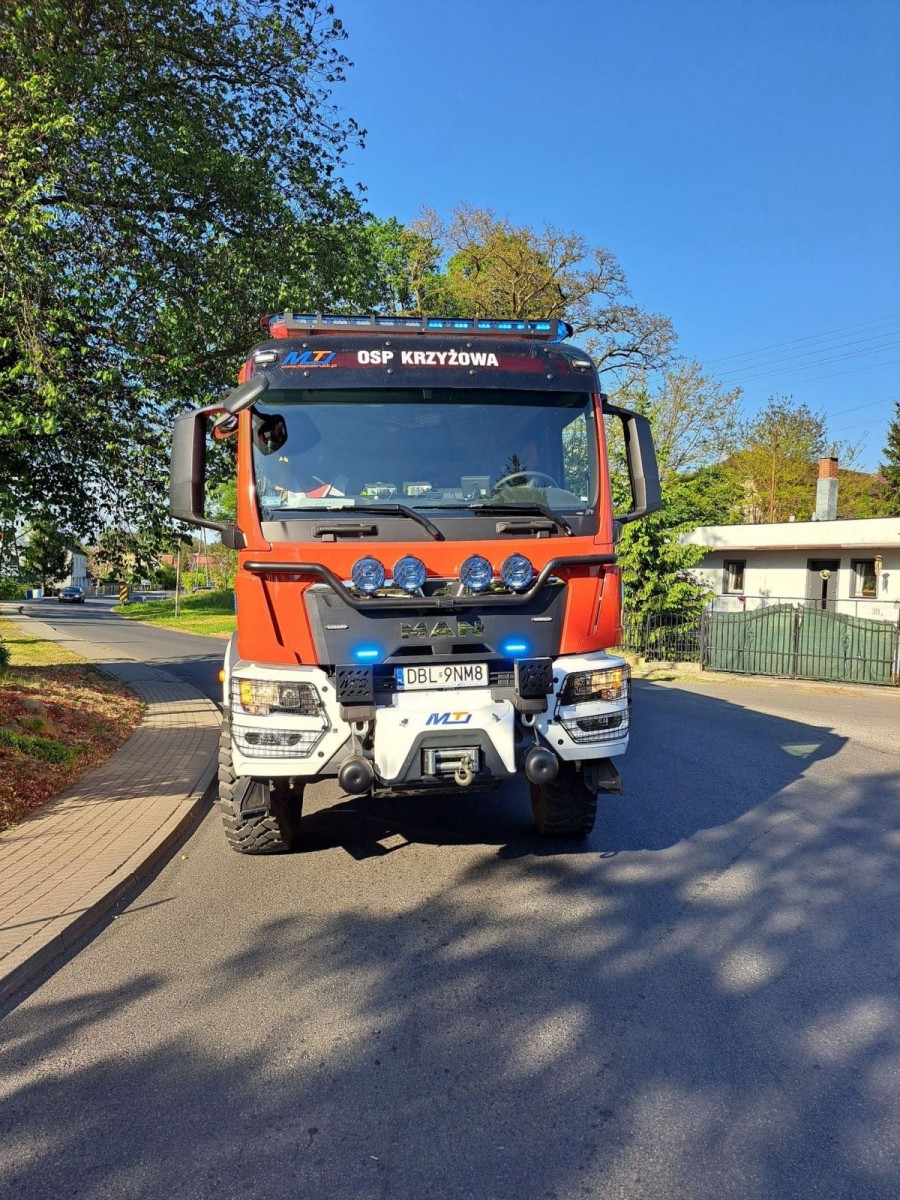 Akcja służb w Krzyżowej