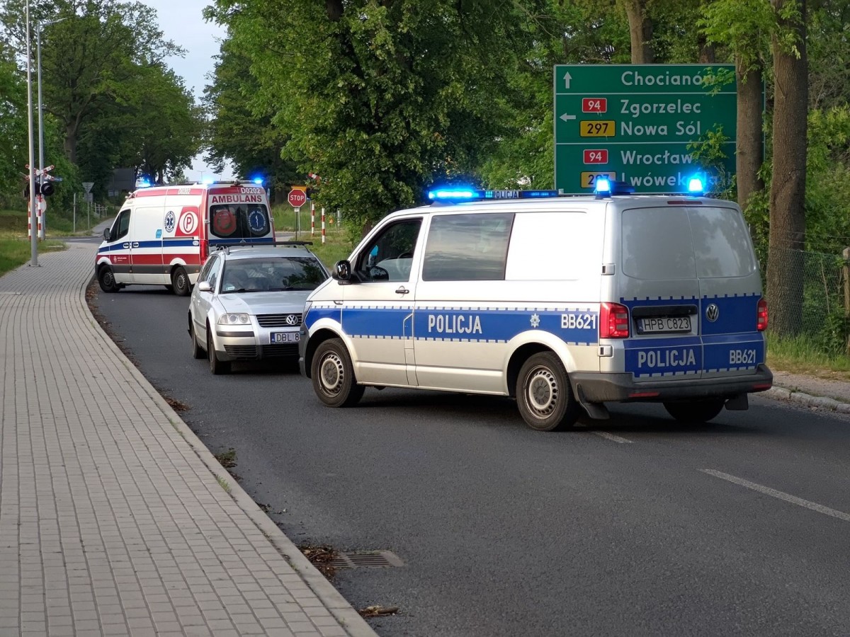 Wypadek motocyklisty na ulicy Modłowej