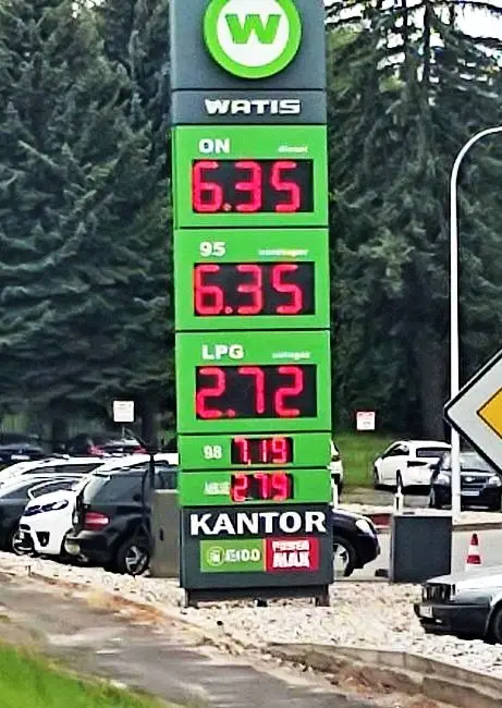 Ceny na stacji paliw w Złotoryi z 14 czerwca