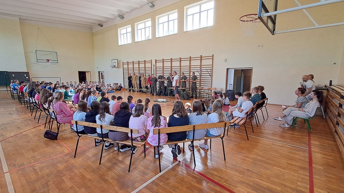 Spotkanie w szkole w Warcie Bolesławieckiej