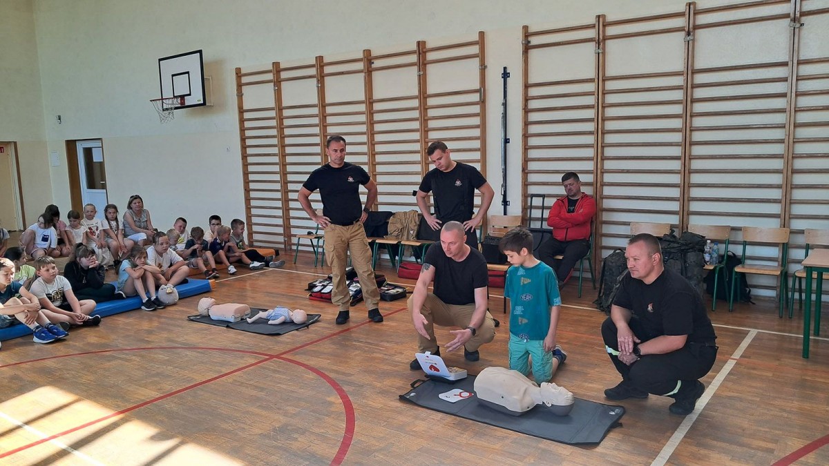 Spotkanie w szkole w Warcie Bolesławieckiej