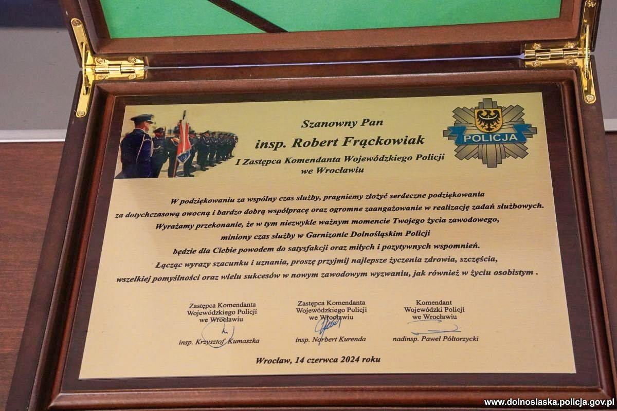 Policyjna uroczystość