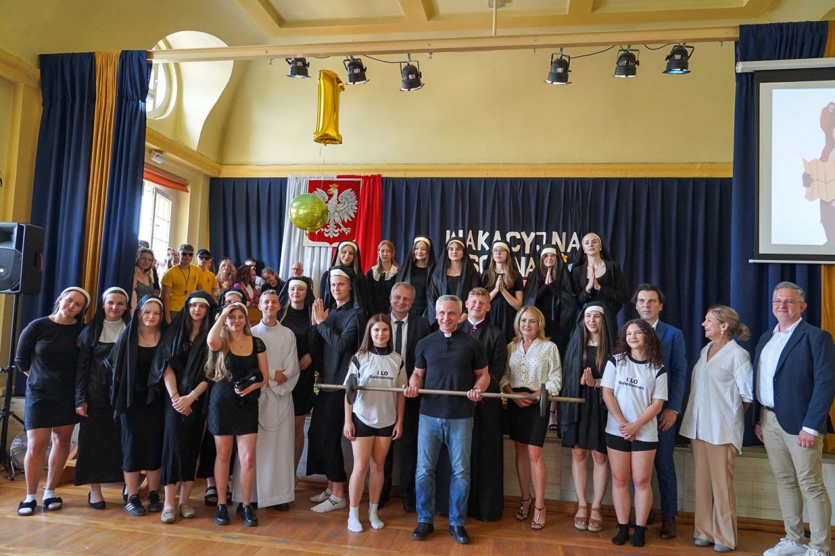 Uroczystość w I Liceum Ogólnokształcącym w Bolesławcu