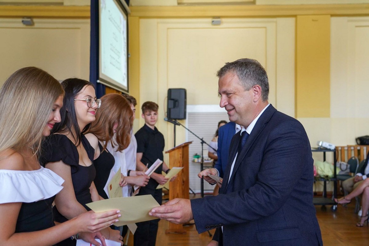 Uroczystość w I Liceum Ogólnokształcącym w Bolesławcu