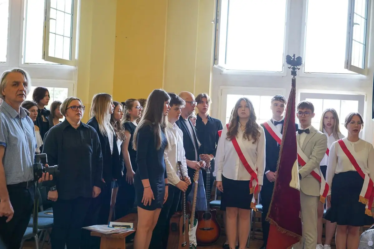 Uroczystość w I Liceum Ogólnokształcącym w Bolesławcu