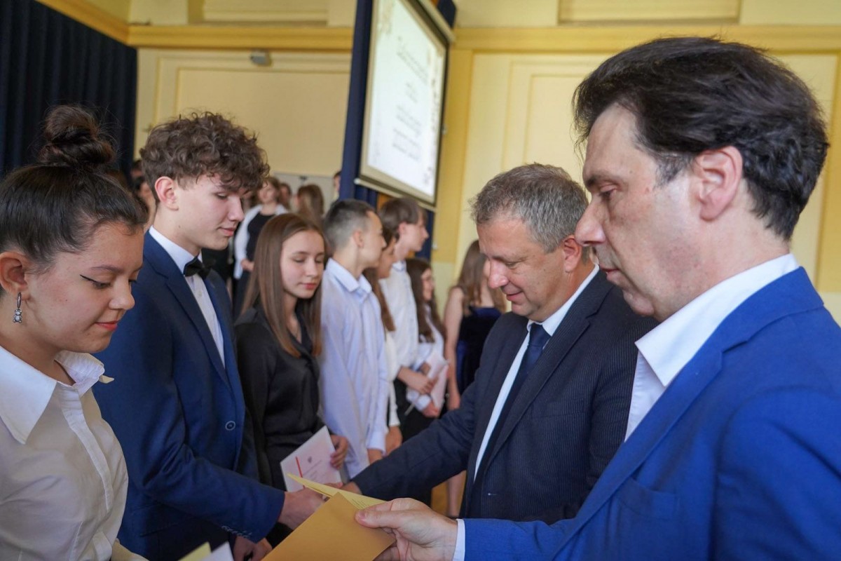 Uroczystość w I Liceum Ogólnokształcącym w Bolesławcu