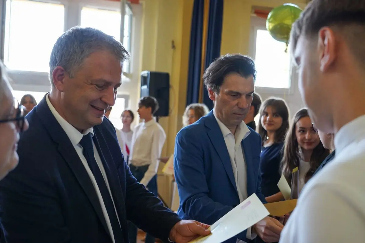 Uroczystość w I Liceum Ogólnokształcącym w Bolesławcu