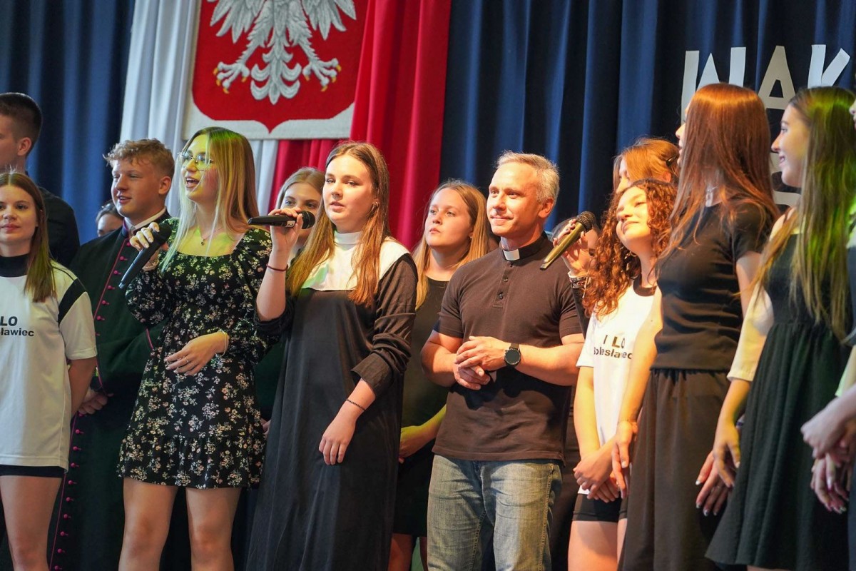 Uroczystość w I Liceum Ogólnokształcącym w Bolesławcu