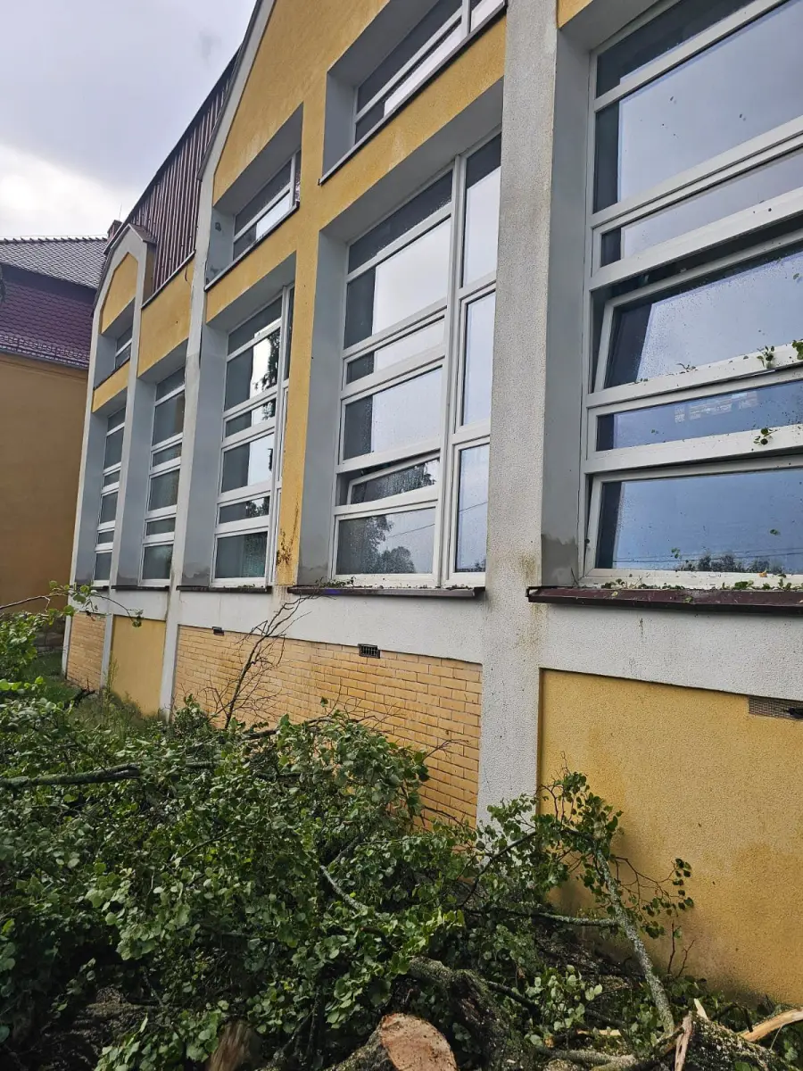 Akcja straży pożarnej w miejscowości Dąbrowa Bolesławiecka