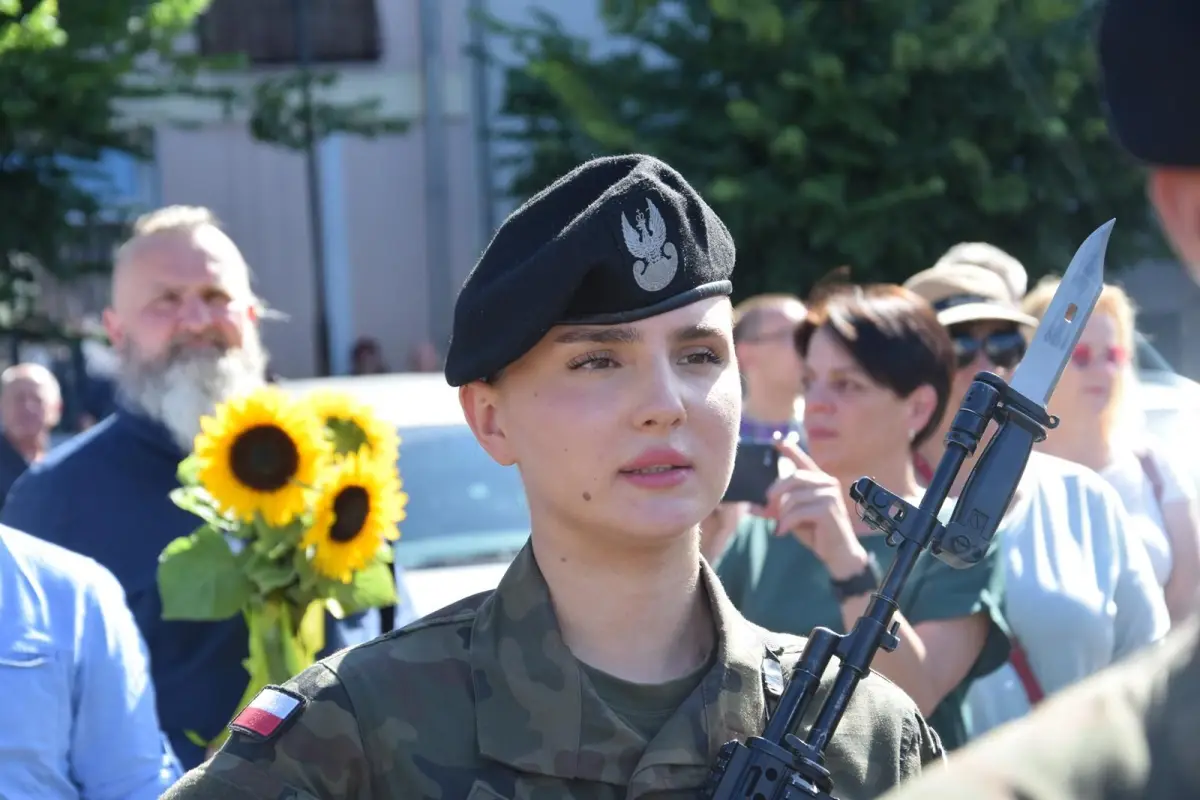Military Oath Ceremony in the Market Square in Wleń