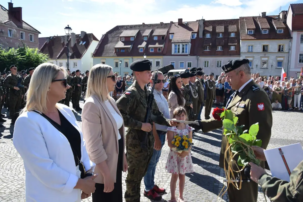 Military Oath Ceremony in the Market Square in Wleń