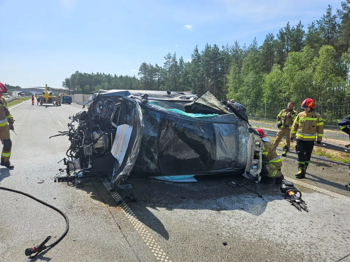 Wypadek na A18