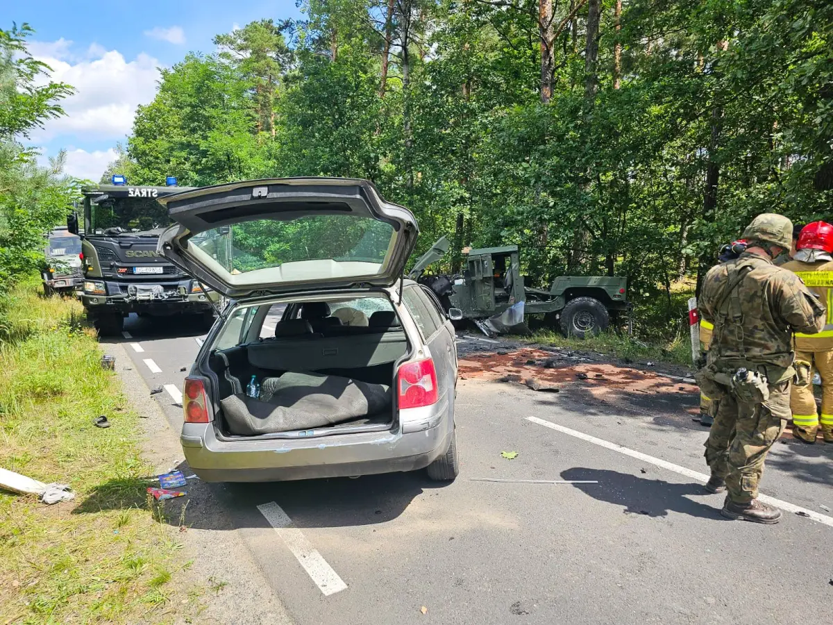 Wypadek koło Świętoszowa