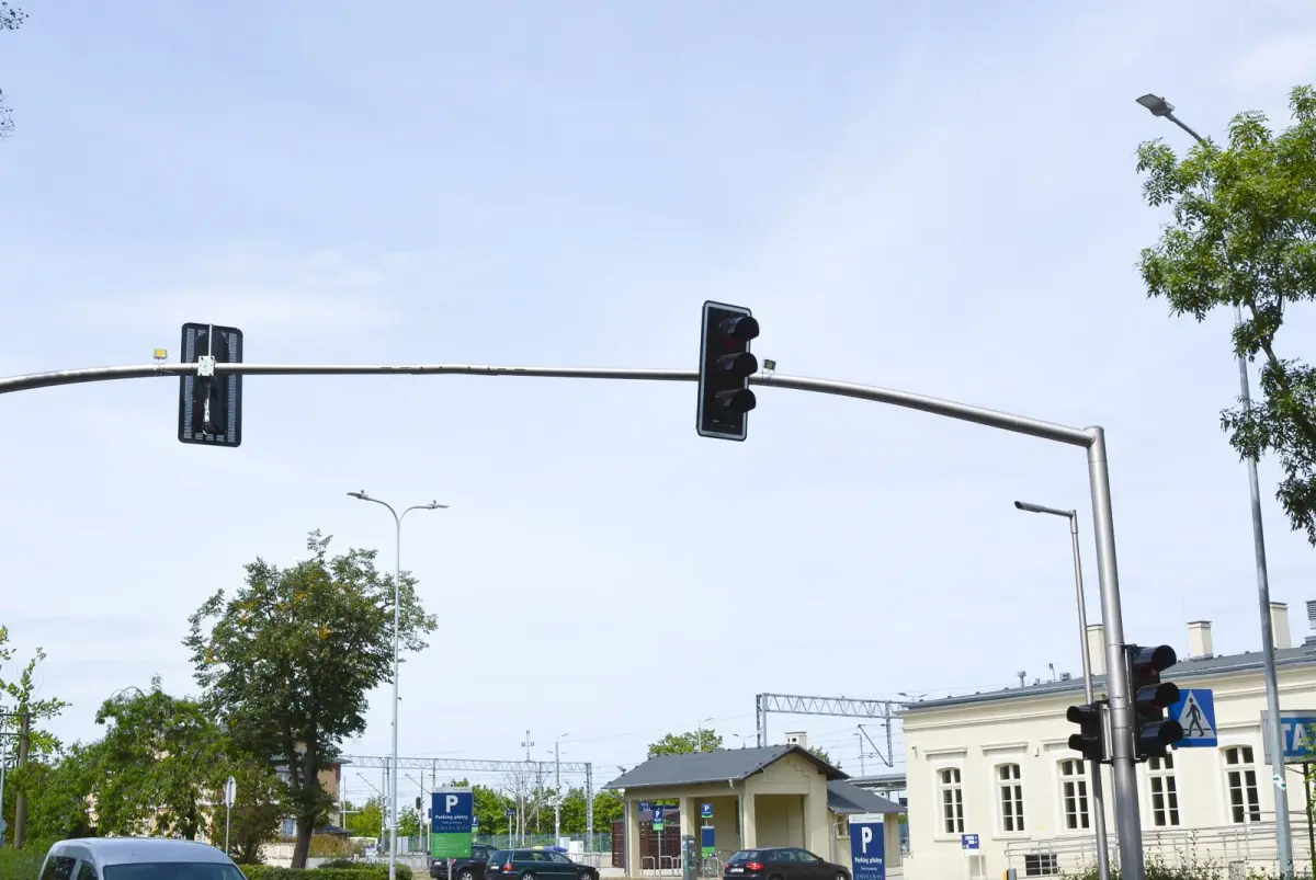 Sygnalizacja przy dworcu PKP w Bolesławcu