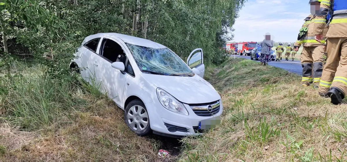 Wypadek koło Iwin