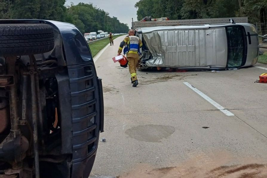 Wypadek z lawetą na A4! Utrudnienia w ruchu
