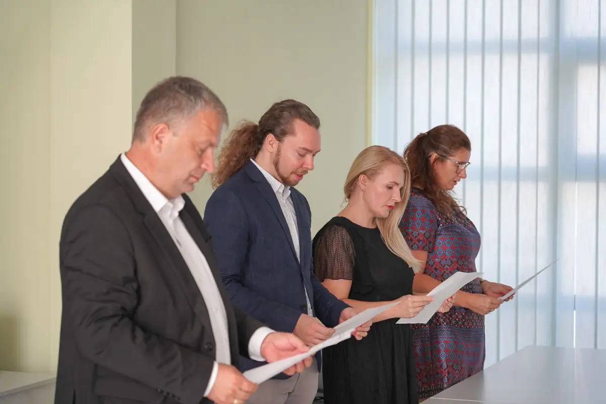 Uroczystość w Starostwie Powiatowym w Bolesławcu