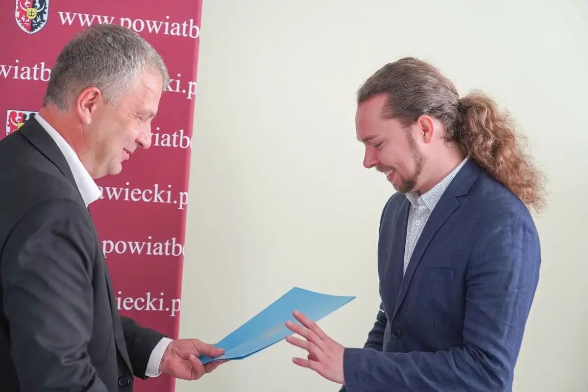 Uroczystość w Starostwie Powiatowym w Bolesławcu