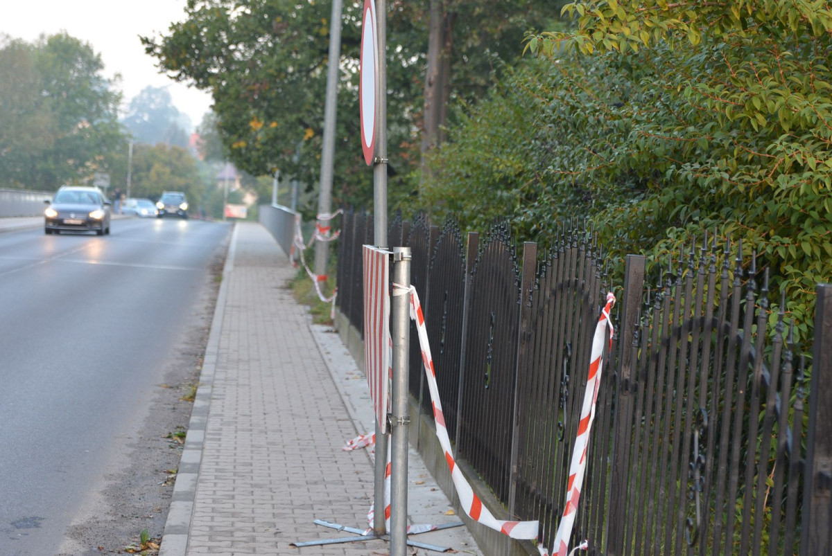 Sytuacja przy Mostowej (około godz. 7:00)