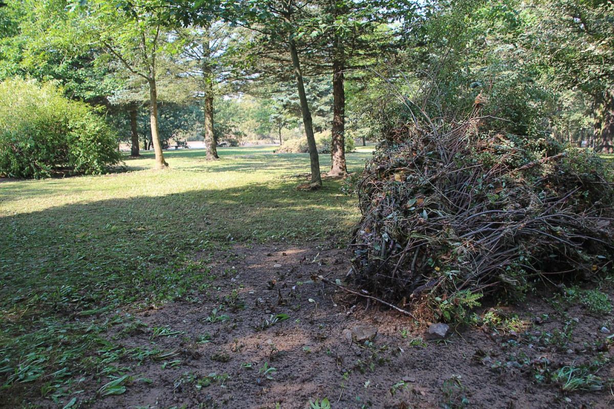 Bulwar nad Bobrem po powodzi. Bóbr wraca do swojego koryta
