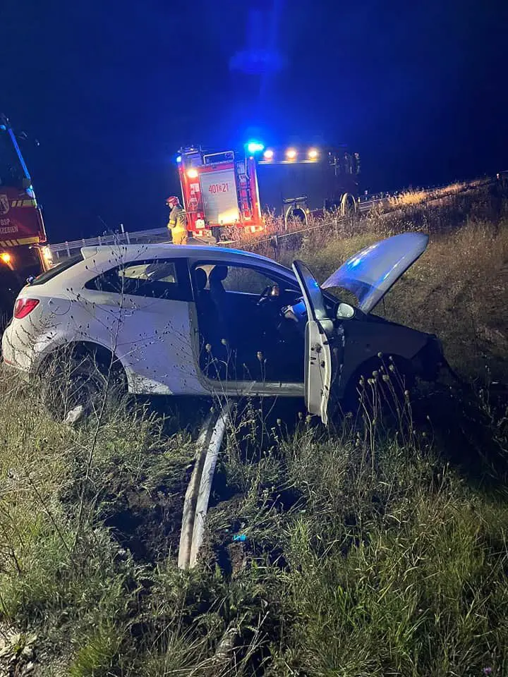 Kolizja na A18