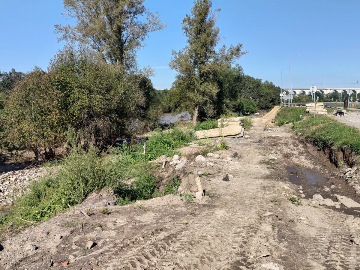 Most przy Zgorzeleckiej w Bolesławcu po powodzi