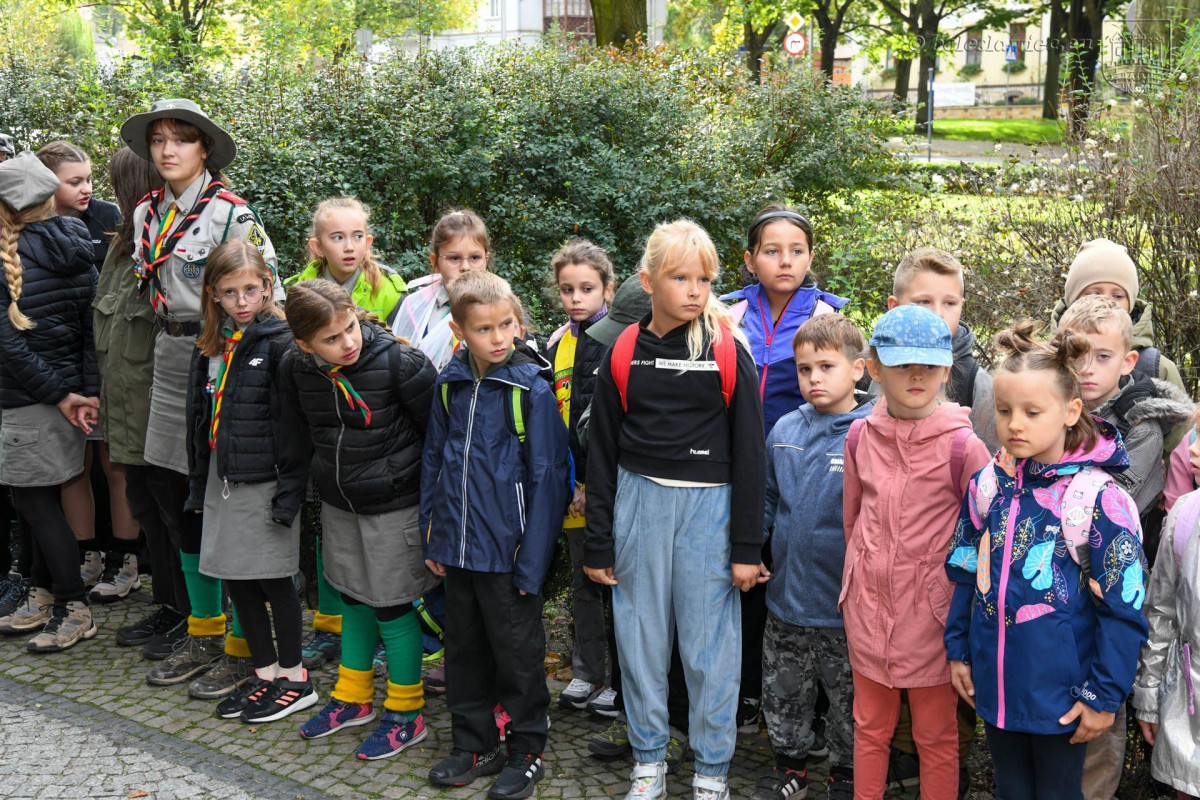 Harcerze w czasie obchodów 85. rocznicy powstania Szarych Szeregów