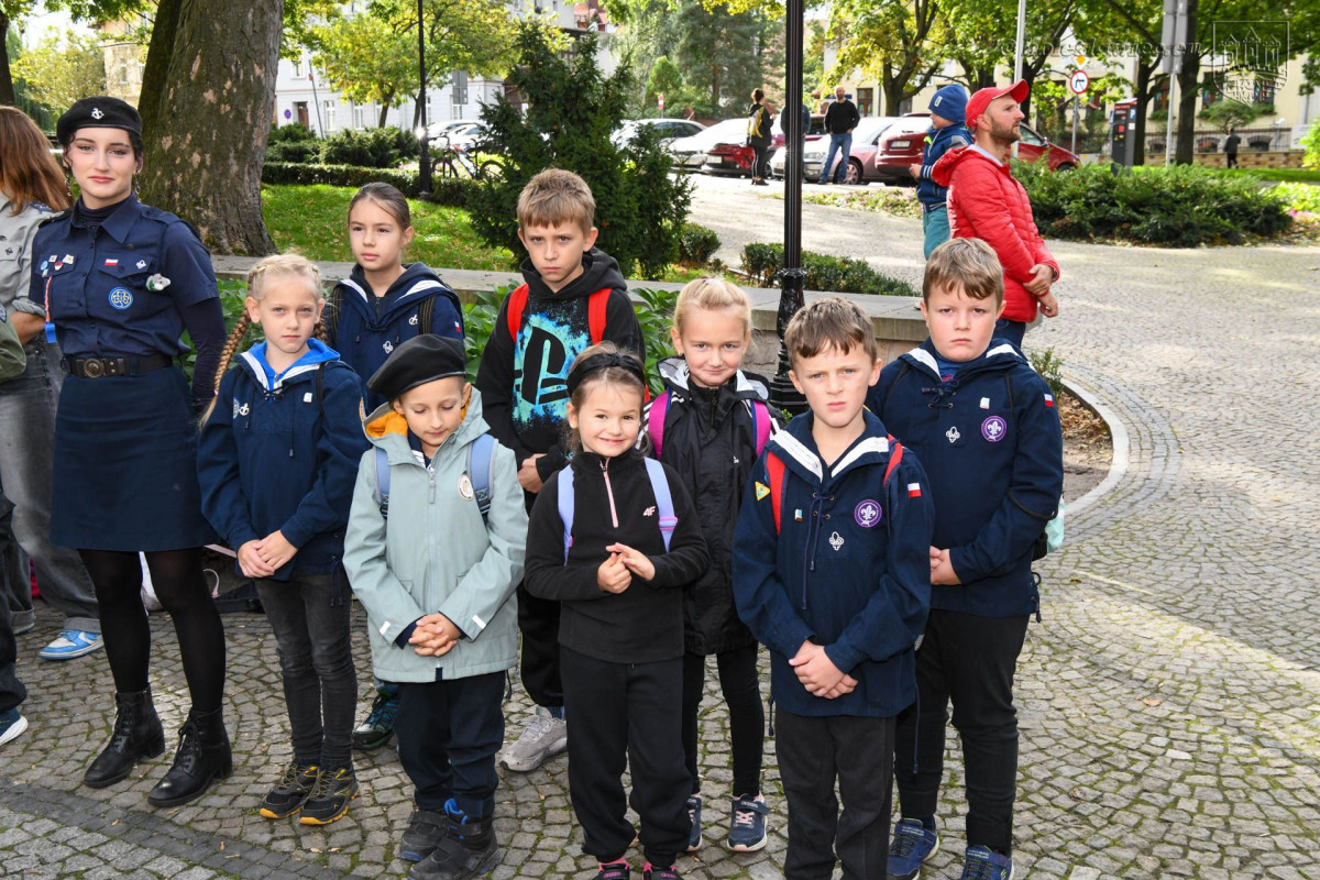 Harcerze w czasie obchodów 85. rocznicy powstania Szarych Szeregów