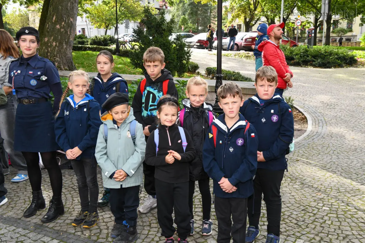 Harcerze w czasie obchodów 85. rocznicy powstania Szarych Szeregów