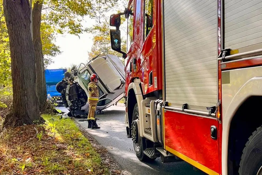 Wypadek na ul. Lubańskiej w Bolesławcu