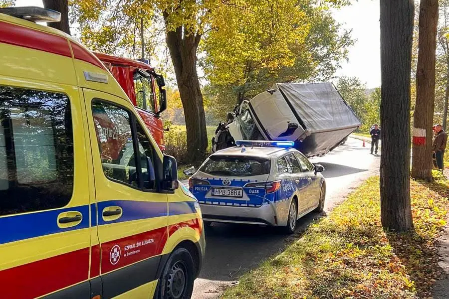Accident on Lubańska Street in Bolesławiec