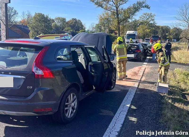 Wypadek na drodze krajowej nr 3