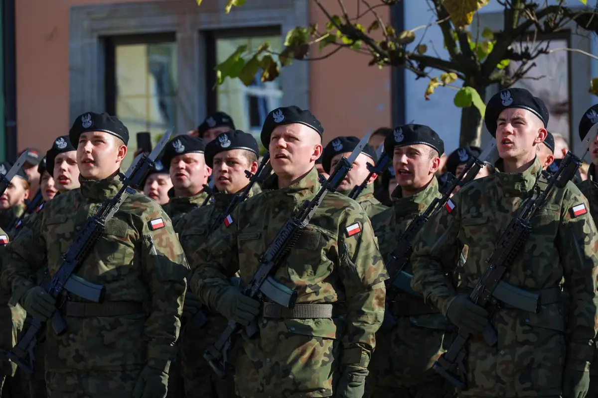 Військова присяга на ринку Bolesławiec