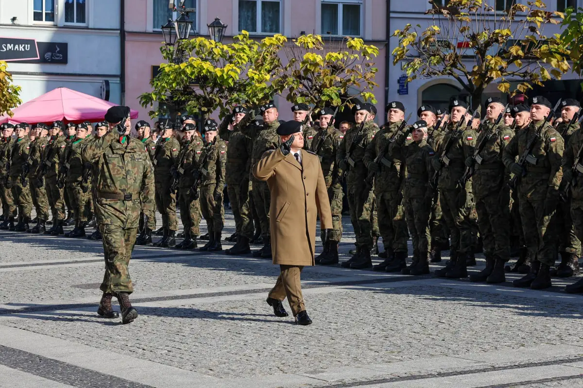 Військова присяга на ринку Bolesławiec