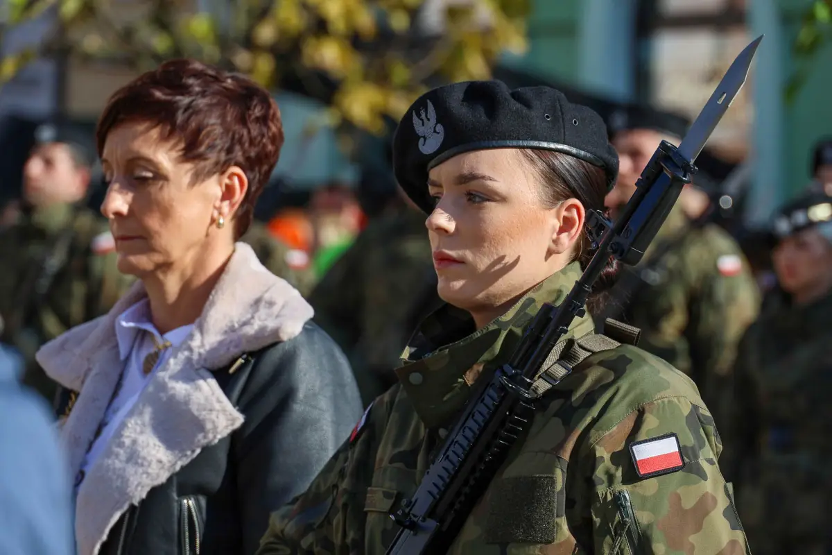 Military oath in Bolesławiec market square