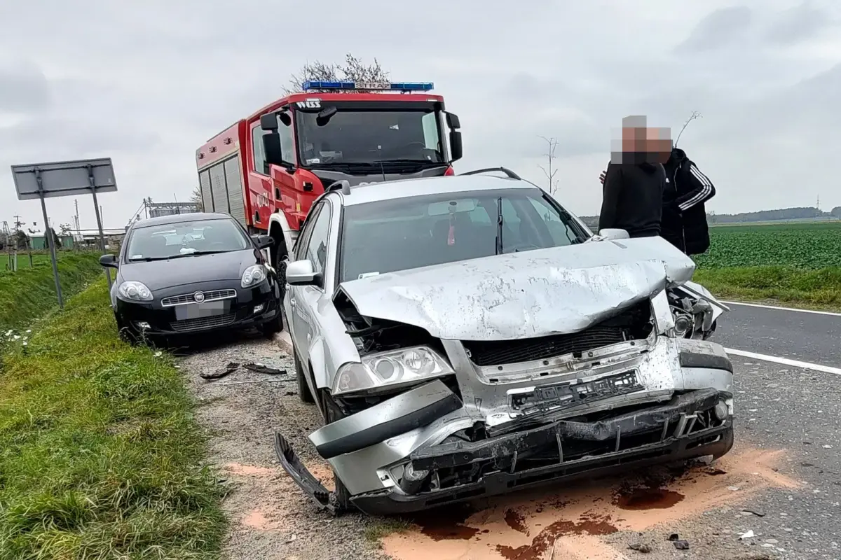 Zderzenie aut w Warcie Bolesławieckiej