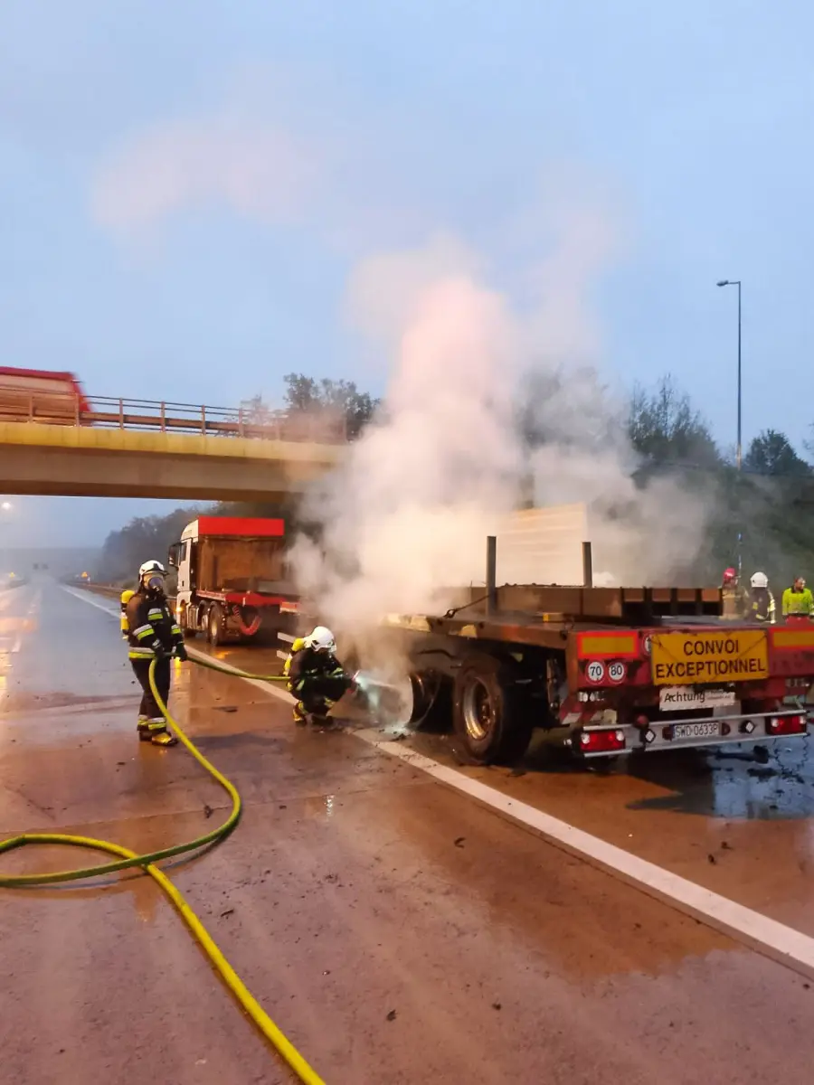 Pożar na A4