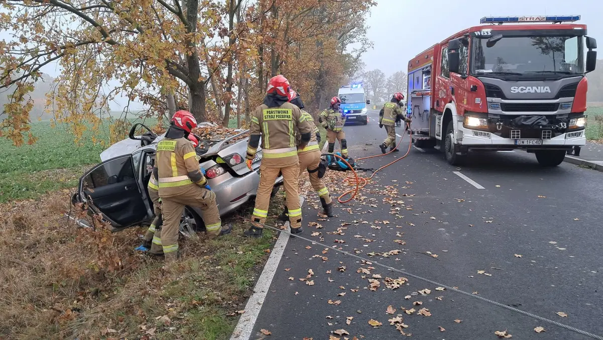 Wypadek w Kruszynie