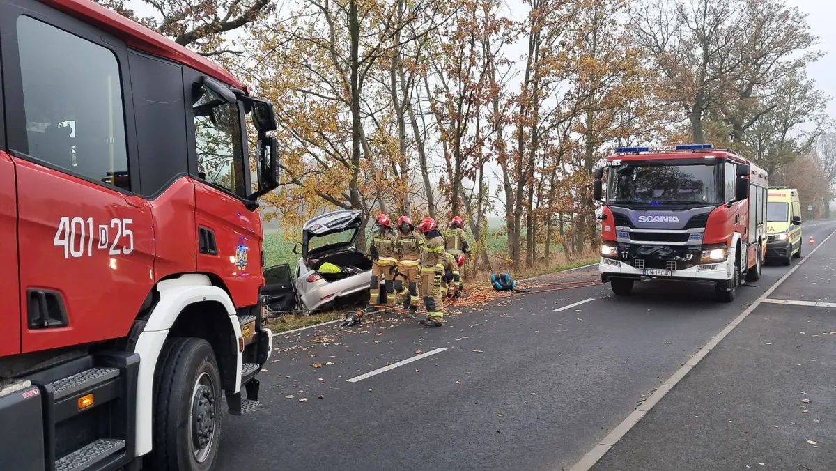 Wypadek w Kruszynie