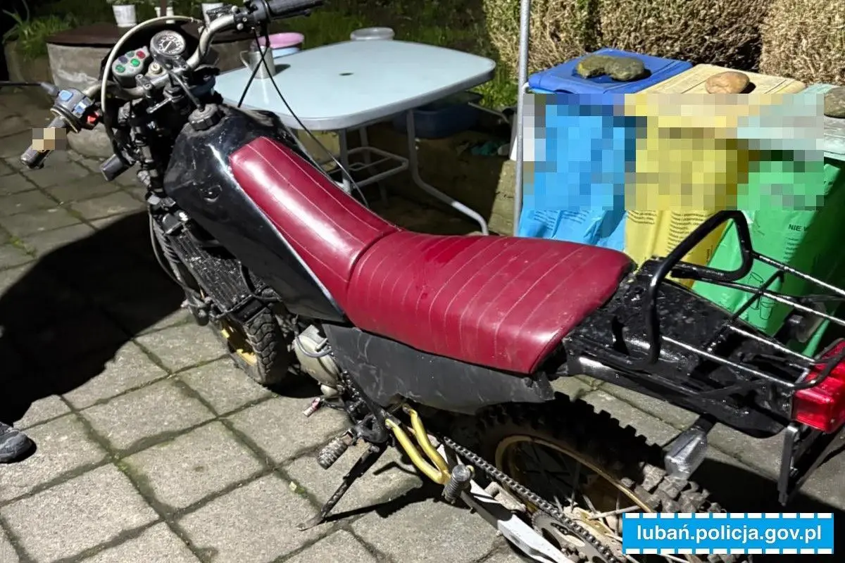 Skradziony motocykl i narkotyki