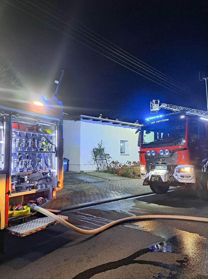 Pożar w Krzyżowej
