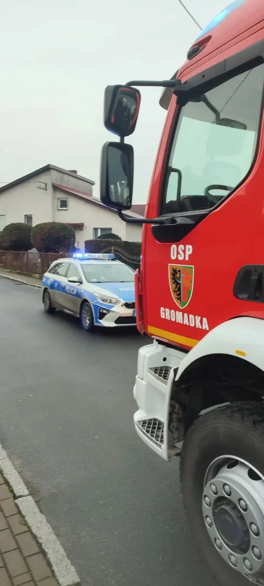 Pożar w Gromadce