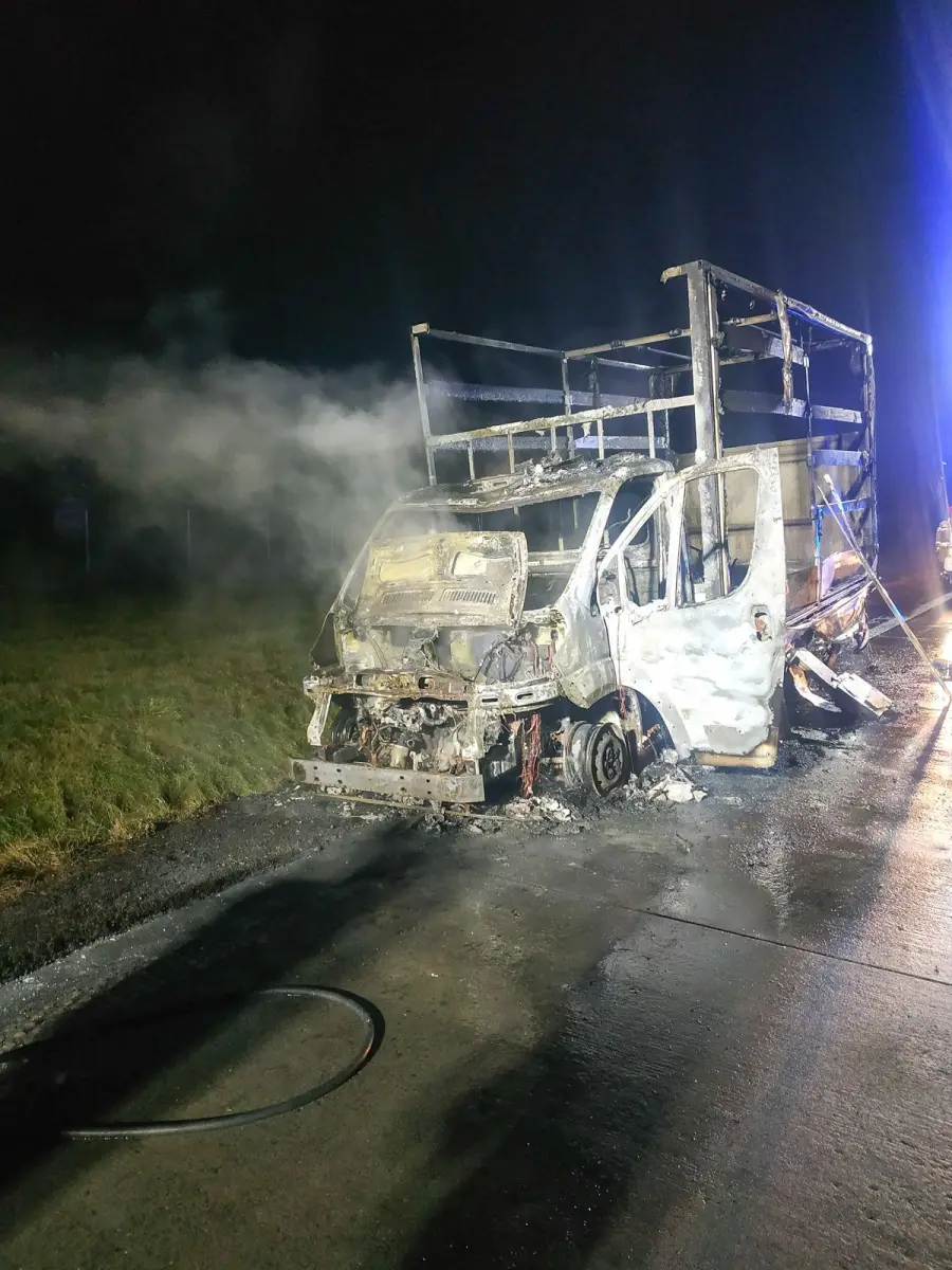 Pożar na A4