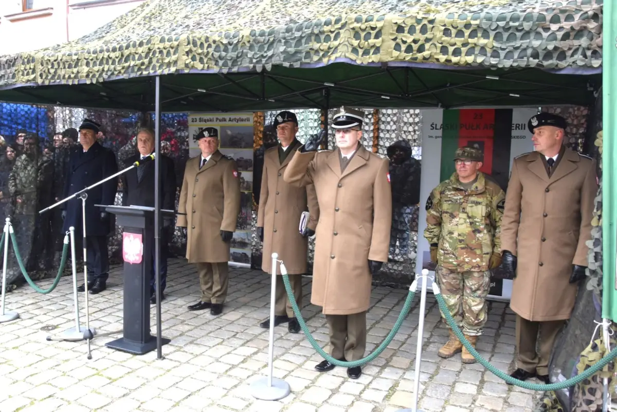 Volunteer soldiers from the 23rd Silesian Artillery Regiment took the oath